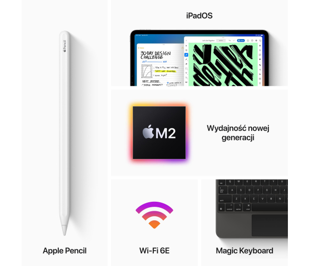 Apple iPad Pro 11" M2 128 GB Wi-Fi Space Gray - 1083310 - zdjęcie 7